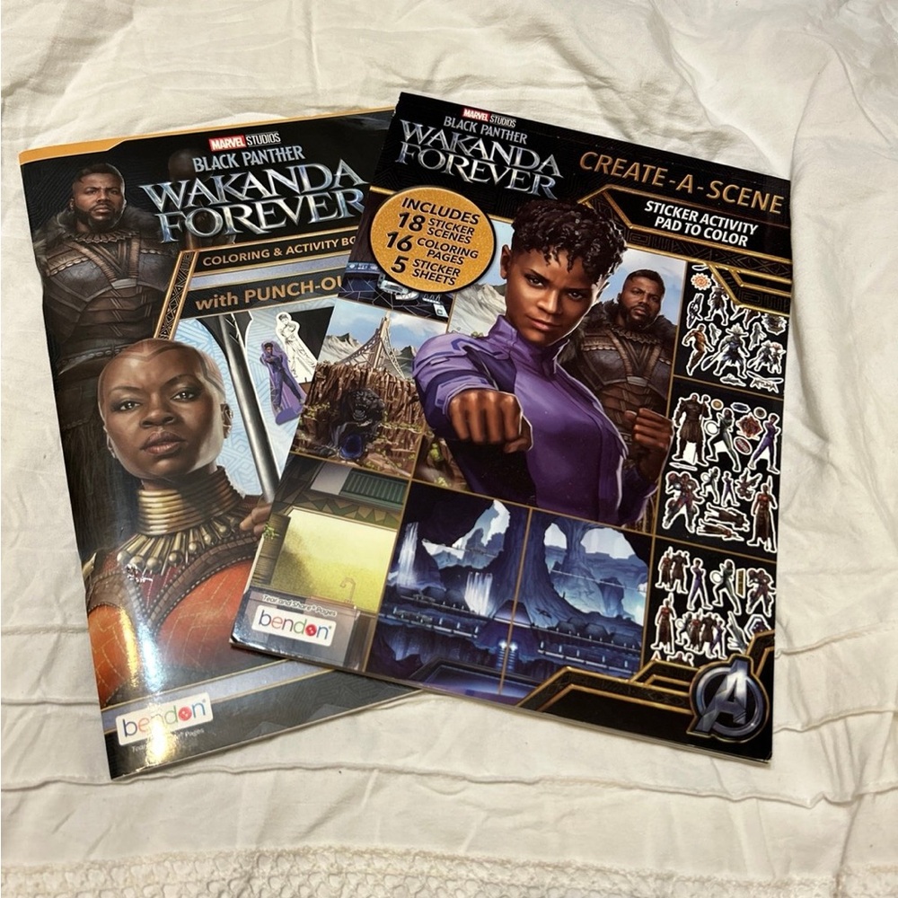 Marvel Black Panther Activity Books - Black and Purple